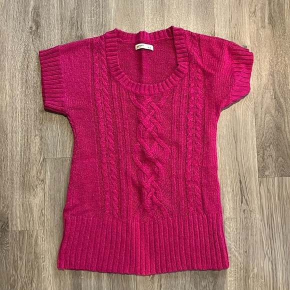 Old Navy Size S Pink Short Sleeve Sweater - Picture 1 of 1